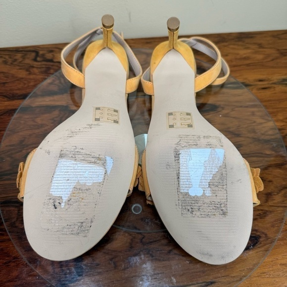 Draper James Floral Alice Ankle Strap Heels in Peach - Picture 11 of 16